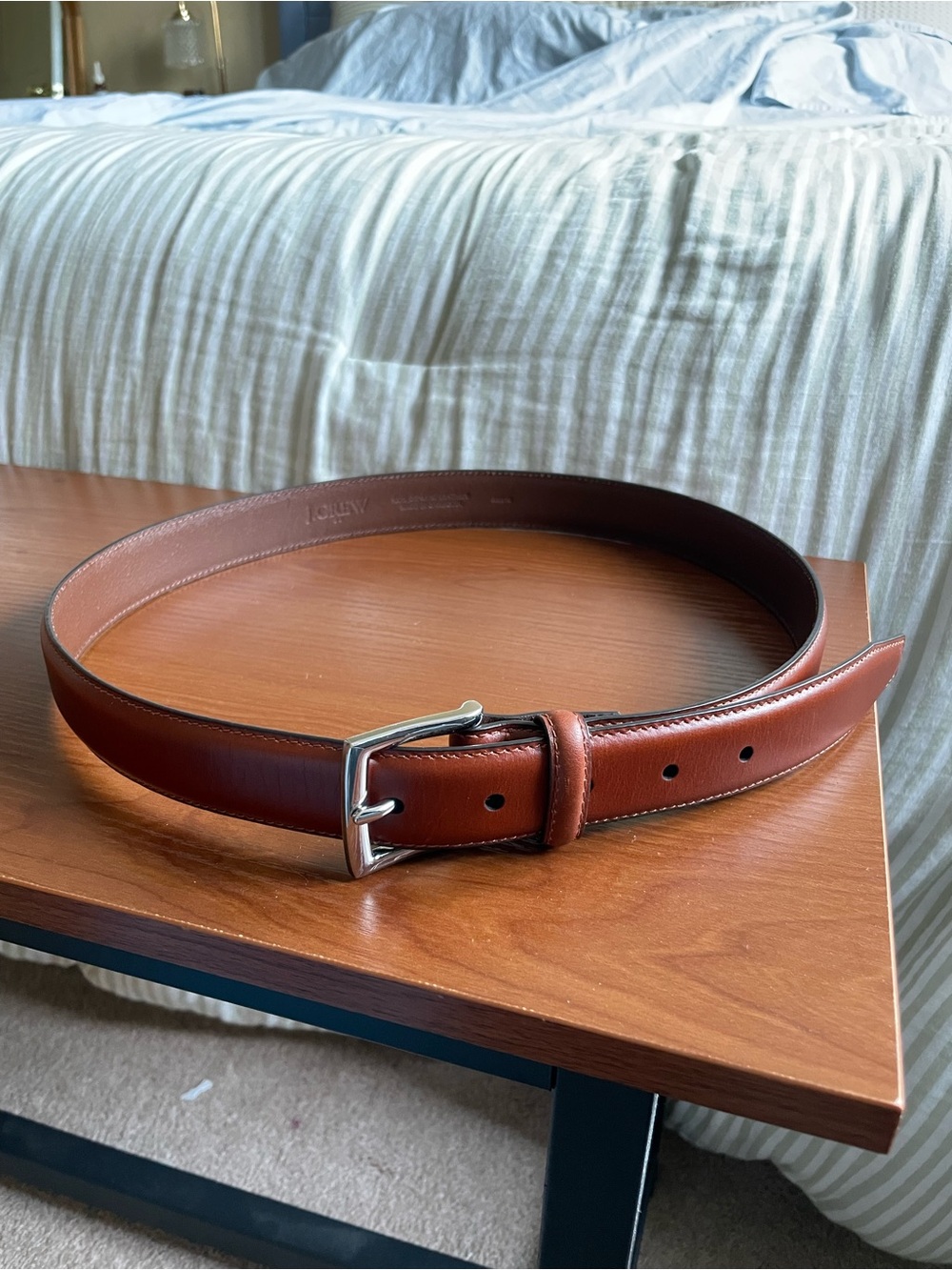 Men’s J Crew Genuine Leather Belt Size 32 Brown